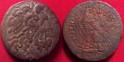 Ancient Coins - PTOLEMY III EUERGETES AE 38mm tetrobol. 246-222 BC. Eagle with E below.