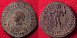 Ancient Coins - LICINIUS II CAESAR AE follis. Alexandria. Jupiter standing.