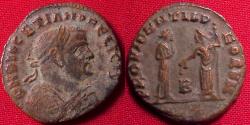 Ancient Coins - DIOCLETIAN AE half follis. Alexandria mint. PROVIDENTIA DEORVM, obv legend ending FELICIS.