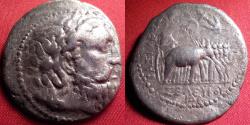 Ancient Coins - SELEUKOS I NIKATOR AR silver tetradrachm. Elephant drawn quadriga. 296-281 BC