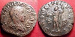Ancient Coins - PHILIP II CAESAR AE sestertius. Prince of the Youth, Philip II standing.