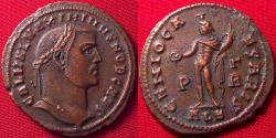 Ancient Coins - MAXIMINUS II CAESAR AE large follis. Alexandria. Genio Caesaris