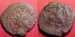 Ancient Coins - TETRICUS I AE antoninianus. Pax standing, holding branch.