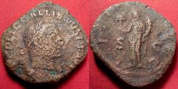 Ancient Coins - GALLIENUS AE sestertius. Liberalitas standing. 255-256 AD.