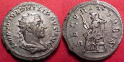 Ancient Coins - PHILIP I THE ARAB AR silver antoninianus. SECURITAS seated, holding wand.