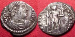 Ancient Coins - VALENS AR silver siliqua. RESTITUTOR REIP, Emperor standing.