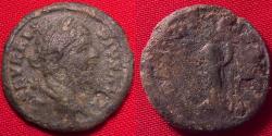 Ancient Coins - SEPTIMIUS SEVERUS AE 'limes' denarius. Liberalitas standing