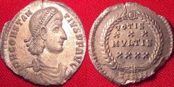 Ancient Coins - CONSTANTIUS II AR siliqua. Sirmium. Vows in wreath.