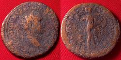 Ancient Coins - DOMITIAN AE as. Early type as Augustus, 82 AD. Minerva advancing.