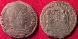 Ancient Coins - MAGNENTIUS AE centenionalis. Lugdunum. Two Victories.
