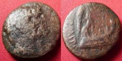 Ancient Coins - PHOENICIA, TRIPOLIS, Pseudo-autonomous issue, 13-14 AD, time of Augustus. Conjoined heads of the Dioskouroi / Nike standing on prow.