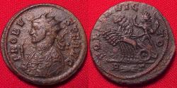 Ancient Coins - PROBUS AE antoninianus. SOLI INVICTO, Sol in quadriga. Rome mint, 281 AD.