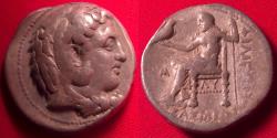 Ancient Coins - PHILIP III ARRHIDAIOS AR silver tetradrachm. Babylon, 323-317 BC. Herakles / Zeus.