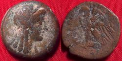 Ancient Coins - PTOLEMY V EPIPHANOS AE 18mm. Isis / Eagle. Scarce.