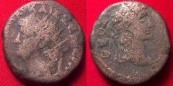 Ancient Coins - NERO & DIVUS AUGUSTUS AR billon tetradrachm. Alexandria