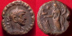 Ancient Coins - MAXIMIANUS AE tetradrachm. Alexandria. Tyche standing left