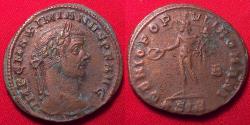 Ancient Coins - MAXIMIANUS AE large follis. Siscia, 295 AD. Genius standing