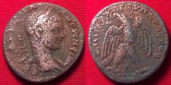 Ancient Coins - ELAGABALUS AR silver tetradrachm, struck at Antioch. Eagle standing.