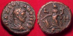 Ancient Coins - MAXIMIANUS AE tetradrachm. Alexandria. Tyche standing left, holding rudder