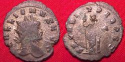 Ancient Coins - GALLIENUS AE silvered antoninianus. SECVRIT PERPET, Securitas standing left