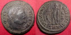 Ancient Coins - LICINIUS I AE follis. Nicomedia mint, 313-317 AD. Jupiter standing, eagle at his feet