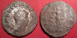 Ancient Coins - GALLIENUS AE silvered antoninianus. Rome, 265-267 AD. Victory standing left