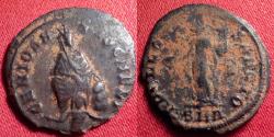 Ancient Coins - ANONYMOUS Civic 'Pagan' coinage. Antioch, under Maximinus II, 310-313 AD. Apollo / Tyche of Antioch with Orontes