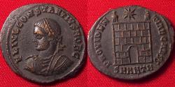 Ancient Coins - CONSTANTIUS II AE3 follis. City gates of Antioch
