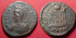 Ancient Coins - CONSTANTINE II CAESAR AE follis. Londinium, 323-324 AD. BEATA TRANQLITAS