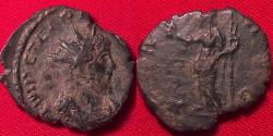 Ancient Coins - TETRICUS I AE antoninianus. Pax standing, holding wreath & long scepter