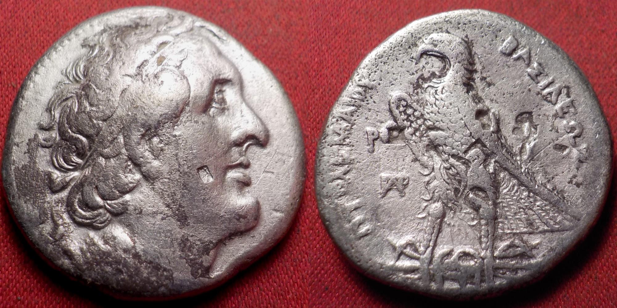 PTOLEMY I SOTER AR silver tetradrachm. 288-287 BC. 'Delta