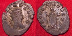 Ancient Coins - GALLIENUS AE silvered antoninianus. SECVRIT PERPET, Securitas standing left