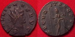 Ancient Coins - GALLIENUS AE antoninianus. SECVRIT PERPET, Securitas standing left