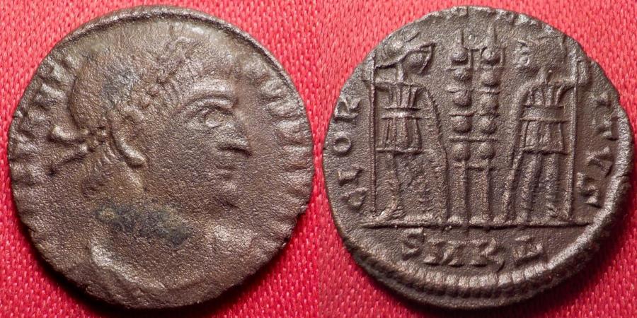 Ancient Coins - CONSTANTINE I AE3. Cyzicus mint, Soldiers & standards.