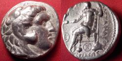 Ancient Coins - ALEXANDER III THE GREAT AR silver tetradrachm. Under Demetrios Poliorketes, 301-286 BC.