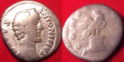 Ancient Coins - DIVUS ANTONINUS PIUS AR silver denarius. CONSECRATIO, eagle standing on garlanded altar.