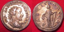 Ancient Coins - GORDIAN III AR antoninianus. LAETITIA AVG N, Laetitia standing, holding wreath & anchor.