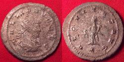 Ancient Coins - GALLIENUS billon silver antoninianus. Antioch mint. Aequitas standing, holding scales & cornucopia.