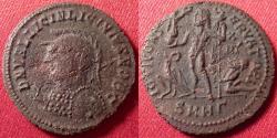 Ancient Coins - LICINIUS II CAESAR AE3. Heraclea mint. Jupiter standing, holding victory.