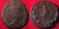 Ancient Coins - QUINTILLUS AE antoninianus. Rome mint, 270 AD. AETERNIT AVG, Sol standing.