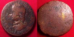 Ancient Coins - CALIGULA AE sestertius. ADLOCUTIO COH, Caligula addressing four soldiers. Praetorian guard donative. Rare.