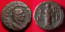 Ancient Coins - DIOCLETIAN AE tetradrachm. Alexandria, 285-286 AD. Homonoia standing left.