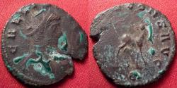 Ancient Coins - GALLIENUS AE antoninianus. DIANAE CONS AVG, Stag walking right, head turned back