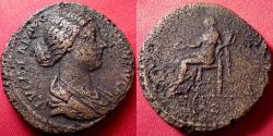 Ancient Coins - LUCILLA AE sestertius. Concordia seated left.