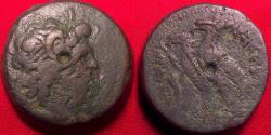 Ancient Coins - PTOLEMY VI PHILOMETOR & PTOLEMY VIII Euergetes 'Physcon' AE 28mm middle bronze, joint-reign issue, two eagles