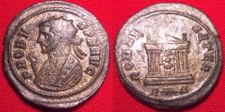 Ancient Coins - PROBUS AE silvered antoninianus. Rome. ROMAE AETER, Roma in hexastyle temple