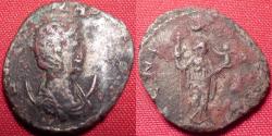 Ancient Coins - SALONINA AR silver antoninianus. Mediolanum, VENUS FELIX. Venus holding cupid. Rare.