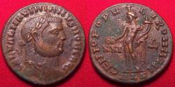 Ancient Coins - GALERIUS AE follis. Alexandria mint. Genio Populi Romani