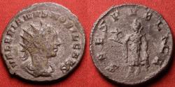 Ancient Coins - VALERIAN II CAESAR AR antoninianus. Syrian mint. Spes advancing, holding flower.