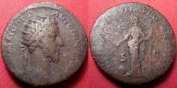 Ancient Coins - COMMODUS AE dupondius. Rome, 184 AD. PROV DEOR, Providentia standing left